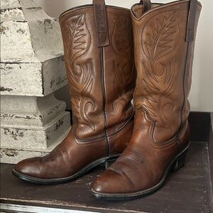 Red Wing Shoes Brown Leather Western Cowboy Boots